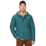 Marmot Ramble Component Jacket, Veste imperméable chaud, Veste de pluie légère à capuche 3 en 1, Imperméable coupe-vent et respirant, Homme, Dark Jungle, S