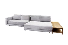 Cane-line Scale divansofa Light grey 2-seter modul, 2-seter sjeselong, armlen H & sidebord