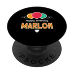 Joyeux anniversaire en disant Marlon PopSockets PopGrip Adhésif