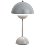 LED-blomkruka bordslampa, modern Macaron-lampa, dimbar bordslampa med 3 färger Grey