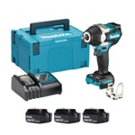 Makita DTW700RGJ-3 18v Brushless Impact Wrench (3x6Ah)