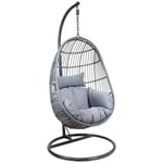 Egg Shaped Rattan Swing Chair