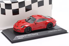 PORSCHE 911 992 GT3 TOURING 2021 RED BLACK WHEELS MINICHAMPS 413069607