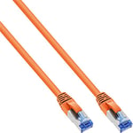 InLine 76800O Câble Ethernet Réseau Orange 10 m Cat6a SFTP (S-STP) RJ45 Mâle Femelle