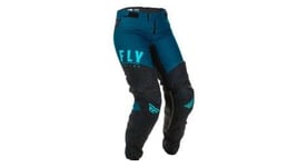 Pantalon femme fly racing lite bleu turquoise noir