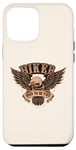 iPhone 14 Pro Max Vintage Eagle Rider Born to Be Free Retro Biker Motorcycle Case