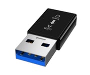 USB 2.0 han til USB-C 3.1 hun adapter - Sort