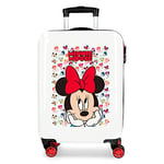 Disney Minnie Diva Valise de Cabine Multicolore 38 x 55 x 20 cm Rigide ABS Fermeture à Combinaison latérale 34L 2 kgs 4 Roues Doubles Bagages à Main, Multicolore, Valise de Cabine