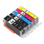 5 Ink Cartridges (5 Set) for Canon PIXMA MG5750 MG6851 MG7753 TS6050 TS8053