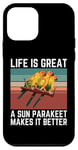 iPhone 12 mini Retro Parakeet Life Is Great A Parakeet Makes It Better Case