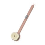 Csparkv - Rose) Brosse de Bain Liquide à Long Manche, Brosse pour Le Dos de la Douche à Bulles à Une Touche, Brosse dos Douche pour Exfoliante,