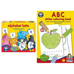 Orchard Toys Alphabet Lotto with ABC Sticker Colouring Book Bundle