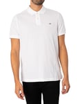 GANT Mens Shield Short Sleeve Pique Polo Shirt White S