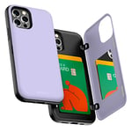 GOOSPERY Étui Portefeuille pour iPhone 12, iPhone 12 Pro avec Porte-Cartes - Double Couche - Violet Lilas