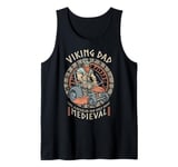 Funny Viking Dad Medieval Lawn Mower Lawnmower Father Figure Tank Top