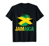 Vintage Jamaica Flag Roots Jamaican Independence Day T-Shirt