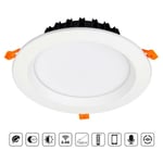 Downlight rgb+cct skatt 25W (2.4GHz), rgb + Dual White, dimmable