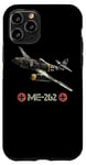 Coque pour iPhone 11 Pro La Seconde Guerre mondiale 2 avion de chasse allemand ME 262