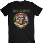 Iron Maiden Unisex Adult Powerslave Mummy Circle T-Shirt - XXL