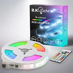 B.K.Licht I RGBIC LED Strip 10 m I Capteur de musique I Music Sync I Barre lumineuse I Strips I Ruban avec télécommande de changement de couleur I Ruban lumineux autocollant