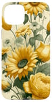 iPhone 15 Plus Yellow Floral Flower Daisy Tulip Sunflower Garden Pattern Case