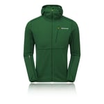 Montane Mens Power Up Hoodie - Green Sports Outdoors Full Zip Hooded Warm