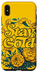 Coque pour iPhone XS Max Stay Gold Marigold Art Marigolds