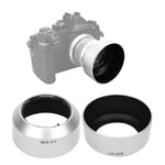 Bindpo LH-40B Camera Lens Hood Replacement 37mm for Olympus DIGITAL M.ZUIKO 45mm f/1.8(Silver)