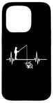 iPhone 15 Pro Funny fishing heartbeat fisherman angler Petri Heil Case