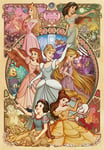 Tenyo Pure White Jigsaw Puzzle DP-1000-031 Disney Princess 1000 Pieces F/S NEW