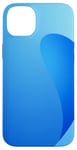 Coque pour iPhone 14 Plus Style minimaliste bleu