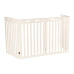 Trixie Barrière pour Chiens Blanc MDF/4 Parts 60-160 x 75 cm