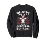 Terrifying Clown Face Killer Clown Costume Horror Vibes Sweatshirt