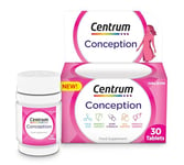 Centrum Conception Vitamins for Women, Fertility Supplements with 400μg Folic Acid, 30 Tablets