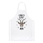 Crazy Goat Man Stars Chefs Apron - Funny Animal Cooking