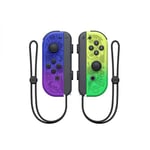 Nintendo Switch yhteensopiva ohjain, Bluetooth Joy-Con Wireless Gamepad Controller Gamepad Controller - graffiti violetti ja vihreä