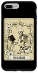 Coque pour iPhone 7 Plus/8 Plus The Reader Carte de tarot squelette gothique sorcière Halloween