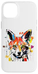 iPhone 14 Plus Colorful Fox Head Pop Art Painting Case