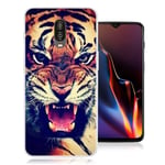 OnePlus 6T fodral med mönstertryck - Tiger