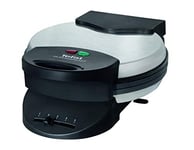 Tefal WM310D Gaufrier en forme de cœur, pour gaufres en forme de cœur, régulateur de température en continu, plaques antiadhésives, bac récupérateur de pâte, noir, 1000 W