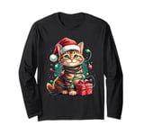 Christmas Cat Long Sleeve T-Shirt