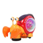 Crawling Krabba Bebis leksaker med musik LED Light Up Interactive Musical Toys