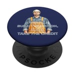 Build American Construction Worker USA Entrepreneur Salopette PopSockets PopGrip Adhésif