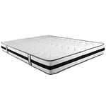 Nuits D'or Matelas 140x190 Tres Ferme Mousse Indéformable Haute résilence 35 Kg/m3 Epaisseur 21 cm (140_x_190_cm)