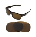 NEW POLARIZED BRONZE REPLACEMENT LENS FOR OAKLEY TWO FACE XL SUNGLASSES