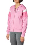 Nike W NSW HRTG Hoodie FZ FLC Sweat-Shirt Femme, Magic Flamingo/Cosmic Fuchsia/White/(White), FR : L (Taille Fabricant : L)