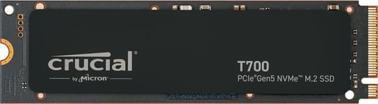 Crucial T700 4TB Gen5 NVMe M.2 SSD - Up to 12,400 MB/s - DirectStorage Enabled -