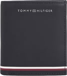 Tommy Hilfiger Homme Portefeuille Smooth Trifold avec Porte-Monnaie, Multicolore (Space Blue), Taille Unique