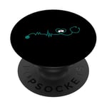 Stéthoscope Heartbeat Nurse RN Medical Team Vintage Doctor PopSockets PopGrip Adhésif