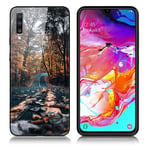 Samsung Fantasy Galaxy A70 kuoret - Metsätie Monivärinen